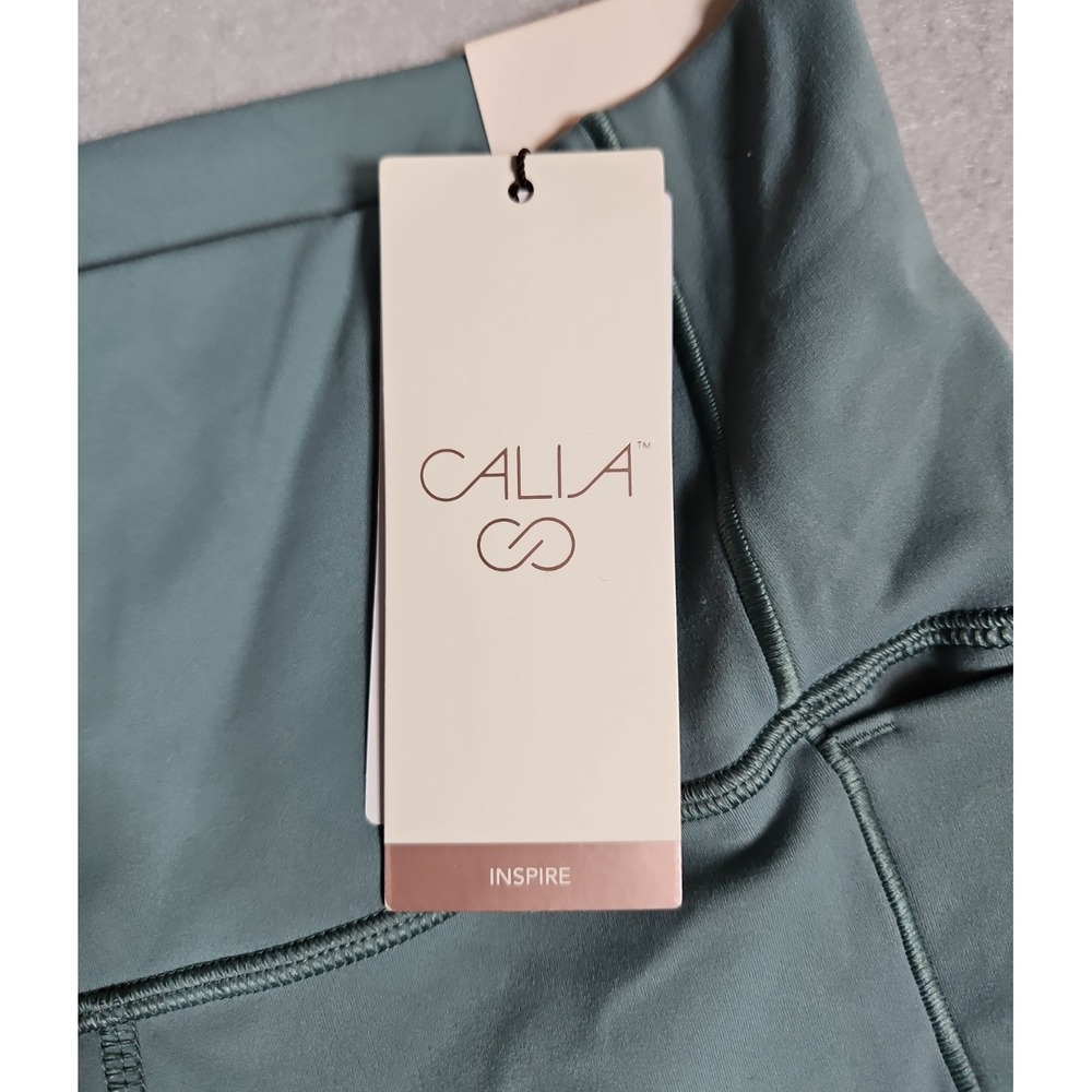 Calia Womens Green Inspire High Rise 7/8 Leggings Size Medium NWT - Picture 3 of 12